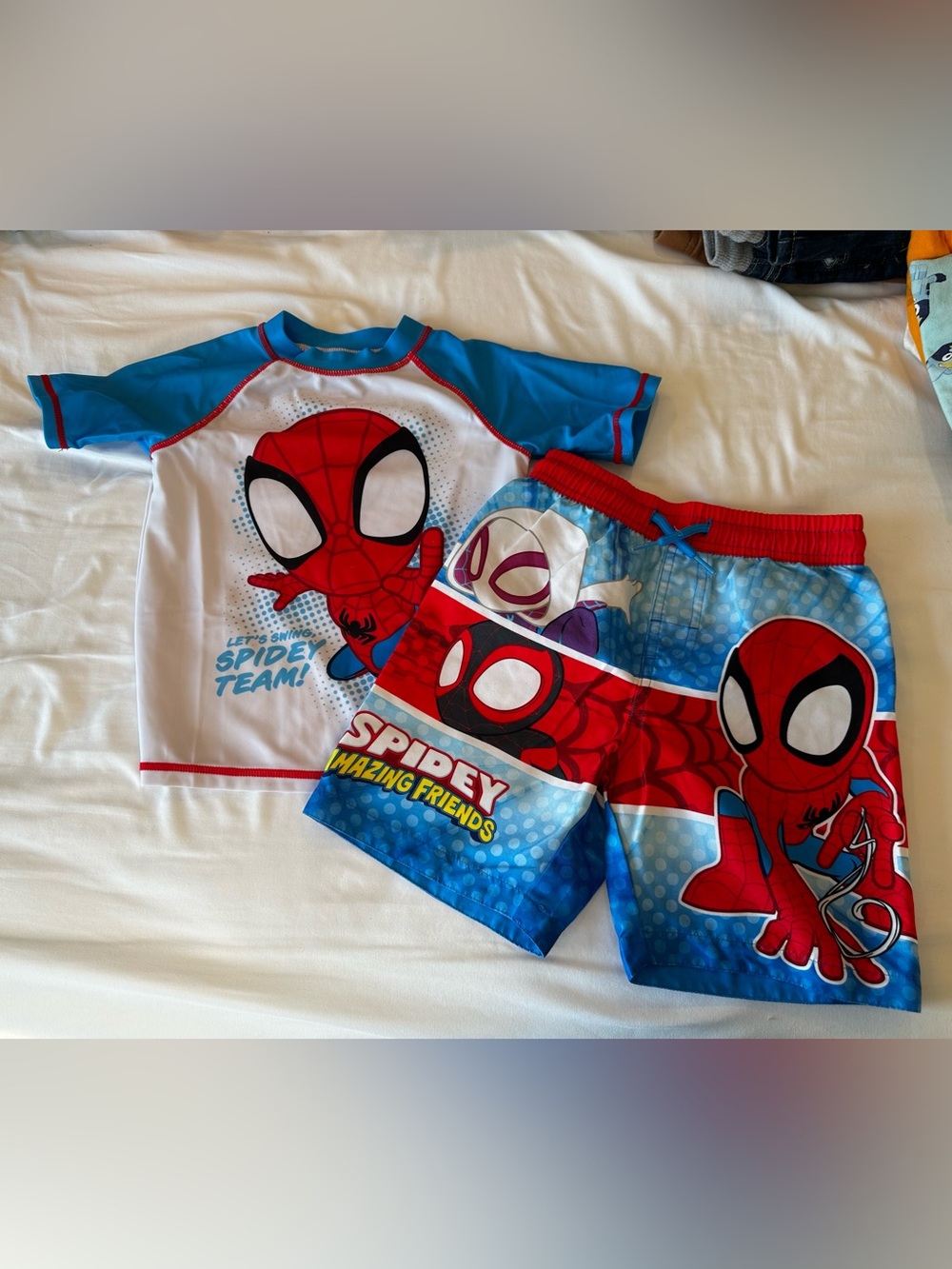 4T Toddler Boys Spidey and Friends Swim Set